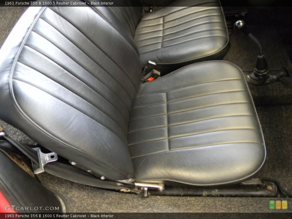 Black Interior Front Seat for the 1963 Porsche 356 B 1600 S Reutter Cabriolet #78545160