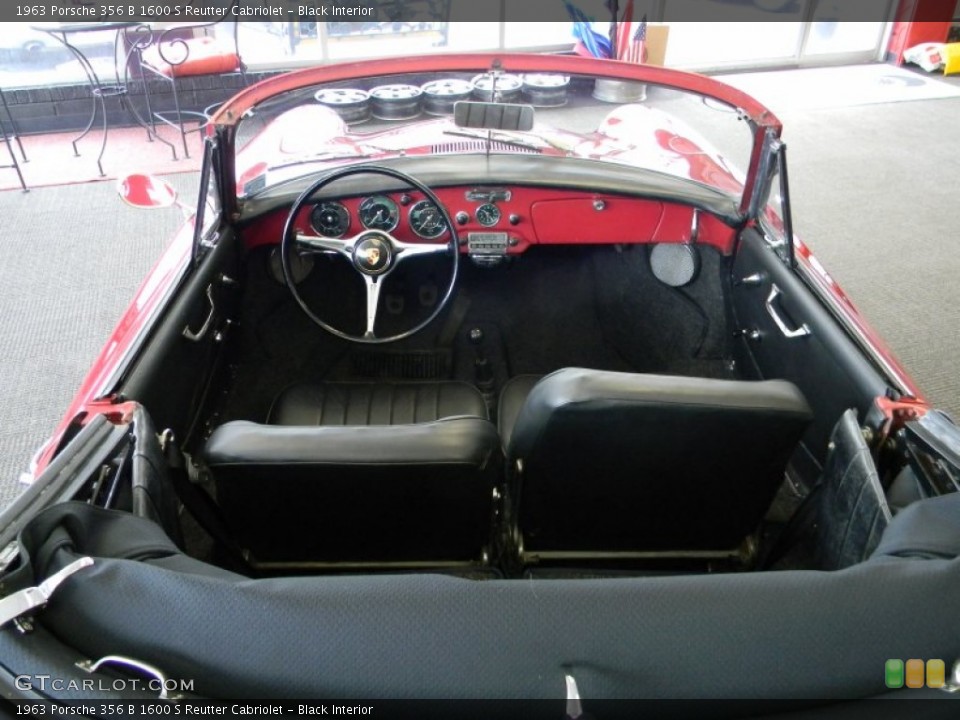 Black Interior Photo for the 1963 Porsche 356 B 1600 S Reutter Cabriolet #78545184