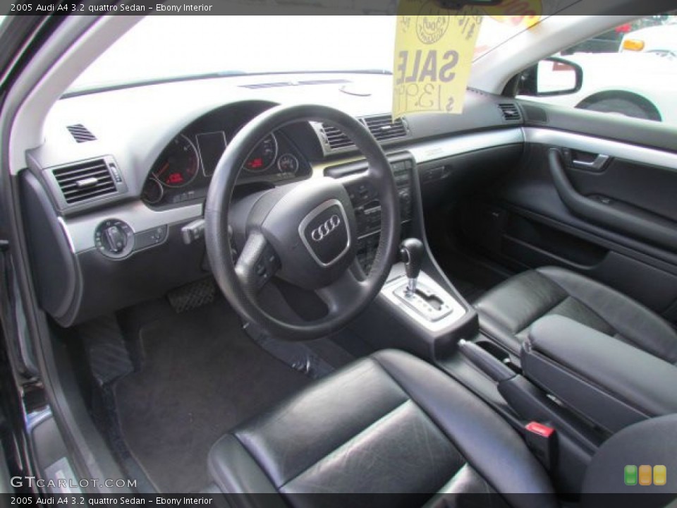 Ebony Interior Photo for the 2005 Audi A4 3.2 quattro Sedan #78547496
