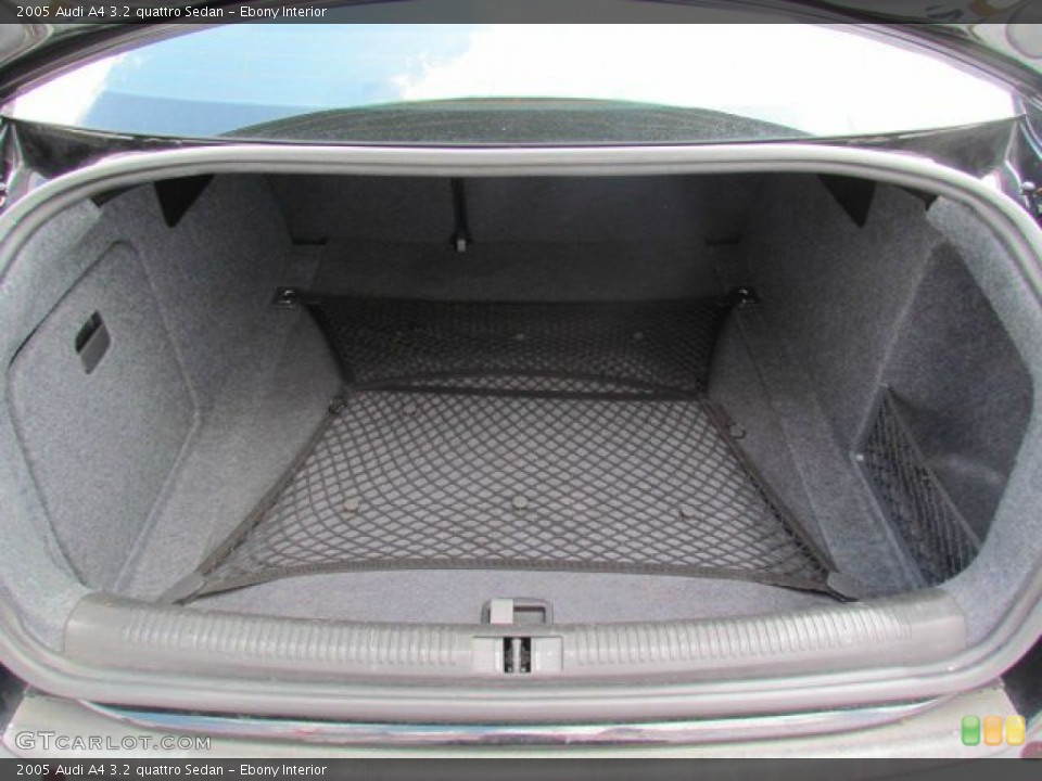 Ebony Interior Trunk for the 2005 Audi A4 3.2 quattro Sedan #78547577