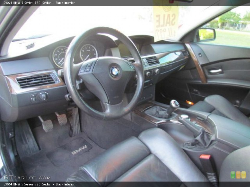 Black Interior Prime Interior for the 2004 BMW 5 Series 530i Sedan #78548094