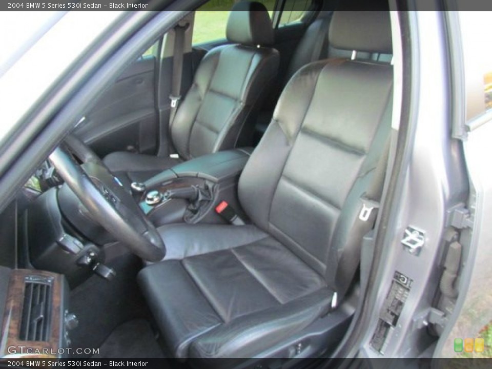 Black Interior Front Seat for the 2004 BMW 5 Series 530i Sedan #78548105