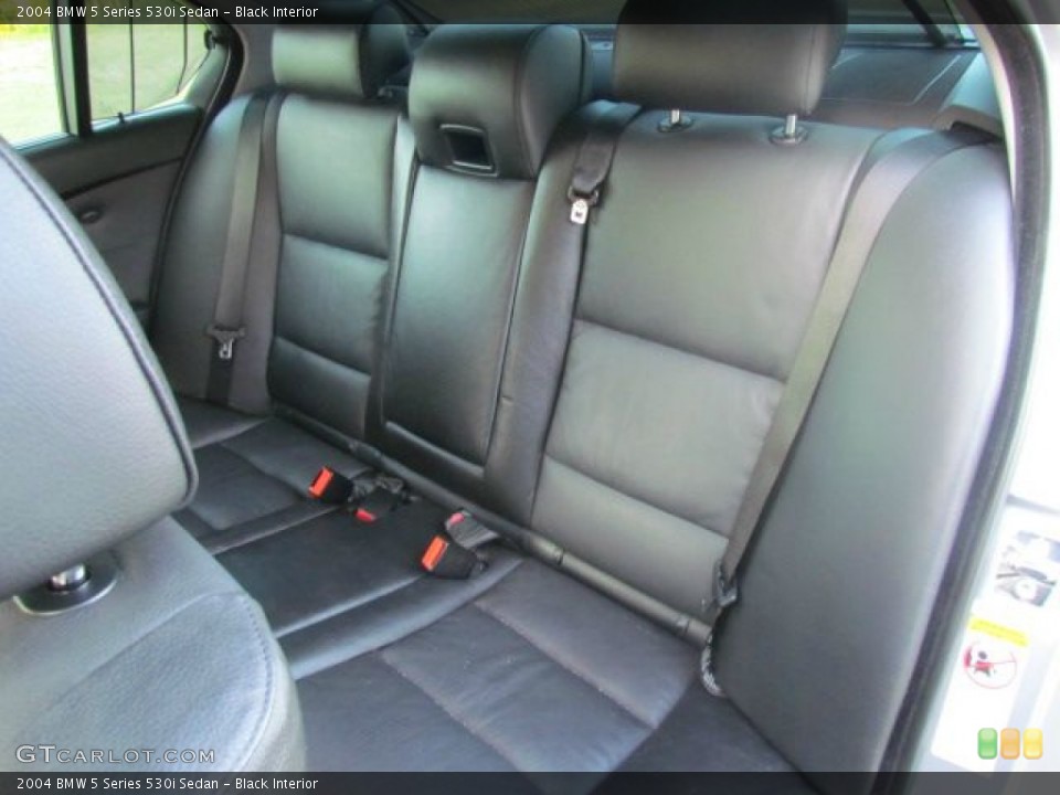 Black Interior Rear Seat for the 2004 BMW 5 Series 530i Sedan #78548117