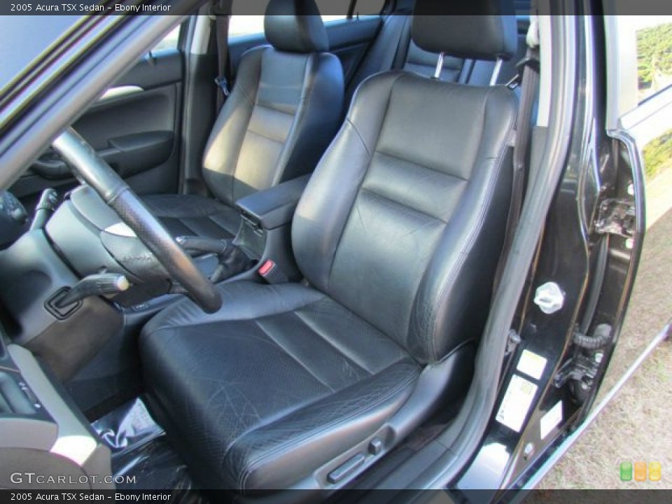Ebony Interior Front Seat for the 2005 Acura TSX Sedan #78549194