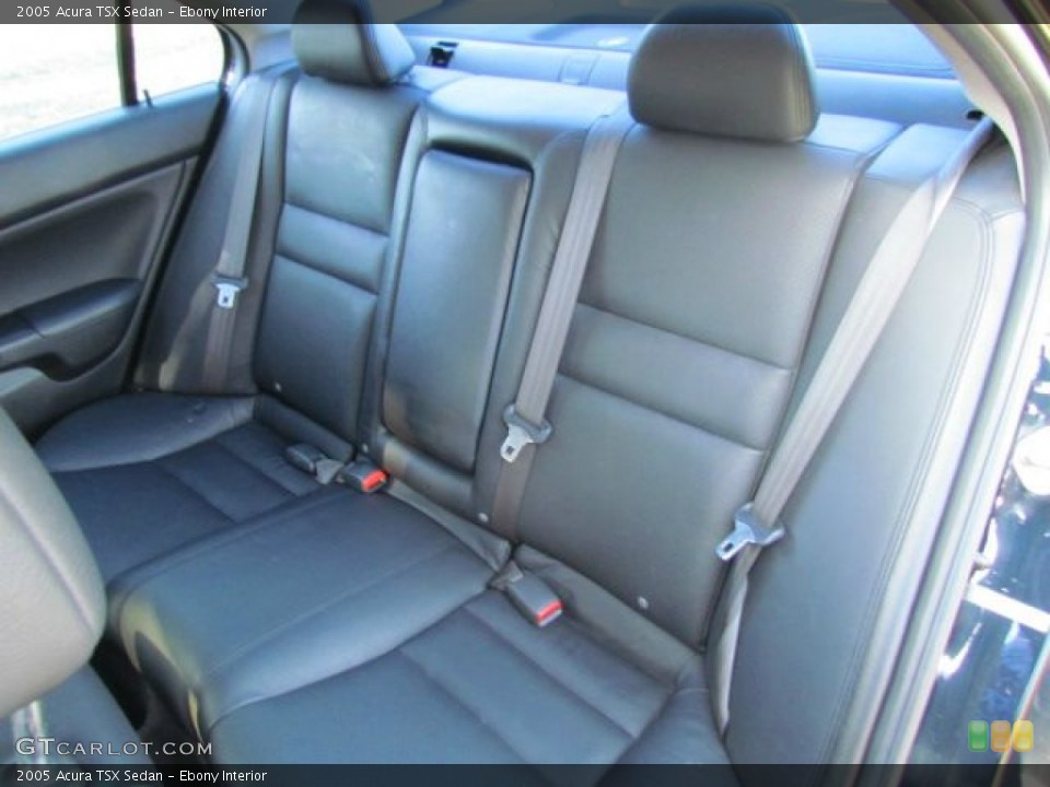 Ebony Interior Rear Seat for the 2005 Acura TSX Sedan #78549200
