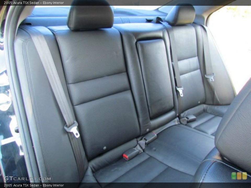 Ebony Interior Rear Seat for the 2005 Acura TSX Sedan #78549203