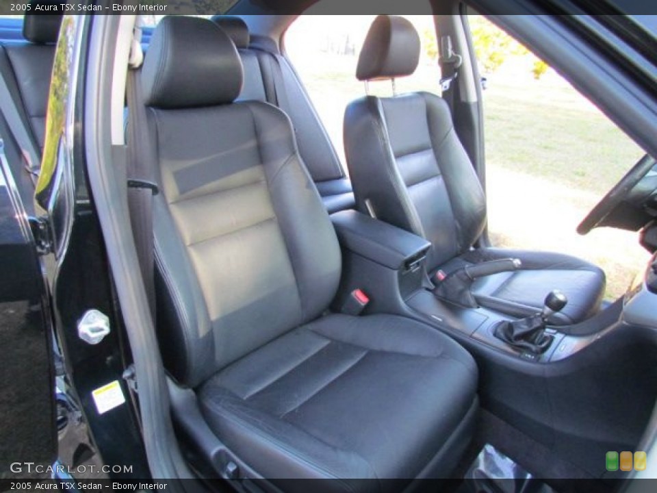 Ebony Interior Front Seat for the 2005 Acura TSX Sedan #78549209