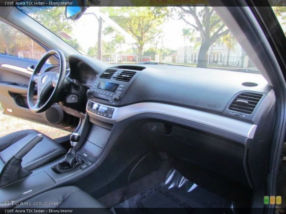 Ebony Interior Dashboard for the 2005 Acura TSX Sedan #78549212