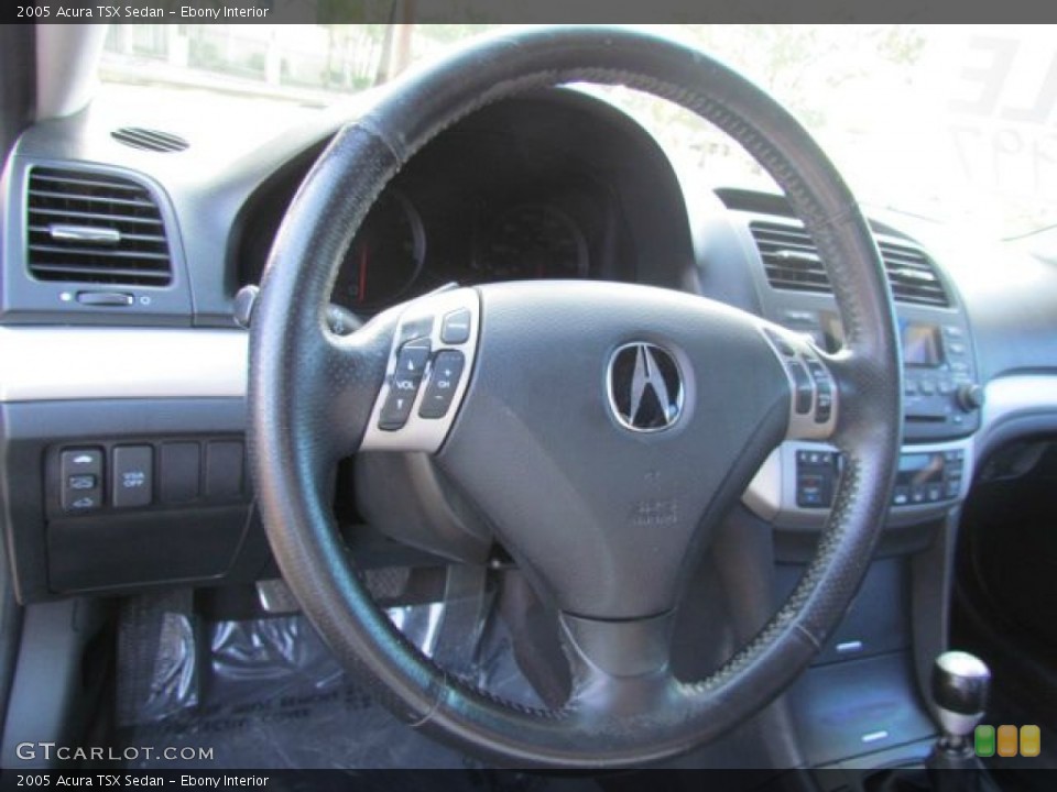 Ebony Interior Steering Wheel for the 2005 Acura TSX Sedan #78549296
