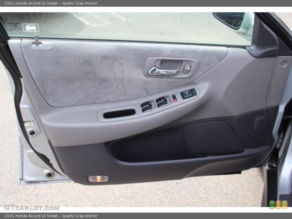 Quartz Gray Interior Door Panel for the 2001 Honda Accord LX Sedan #78551141