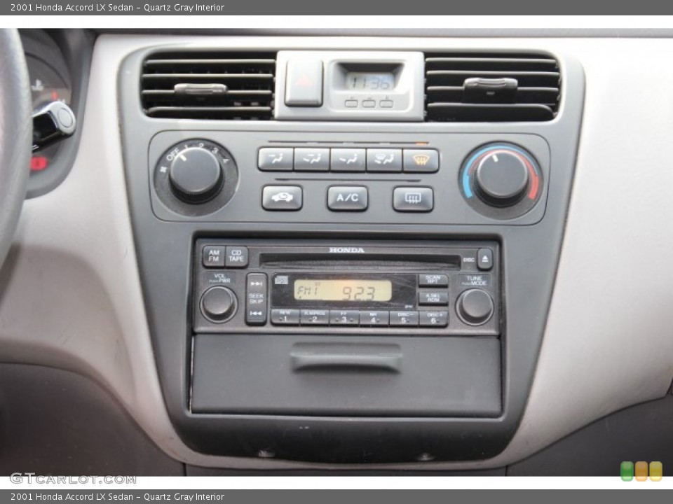 Quartz Gray Interior Controls for the 2001 Honda Accord LX Sedan #78551192