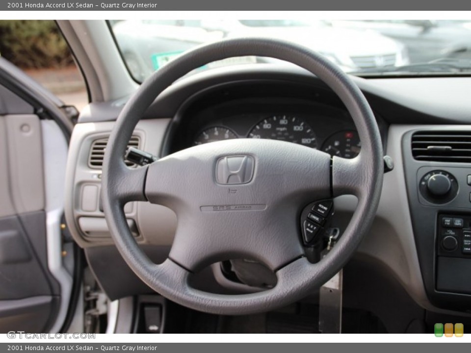 Quartz Gray Interior Steering Wheel for the 2001 Honda Accord LX Sedan #78551234