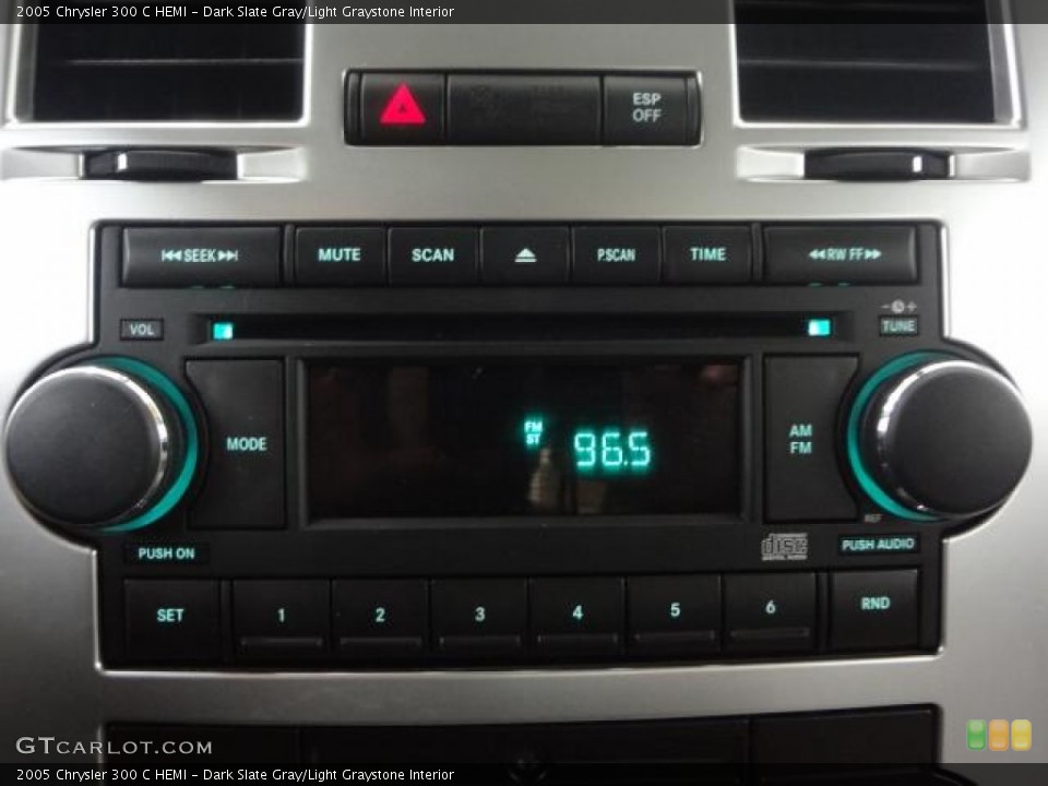 Dark Slate Gray/Light Graystone Interior Audio System for the 2005 Chrysler 300 C HEMI #78551493