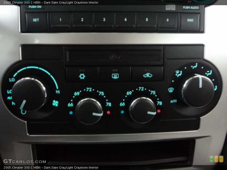 Dark Slate Gray/Light Graystone Interior Controls for the 2005 Chrysler 300 C HEMI #78551513