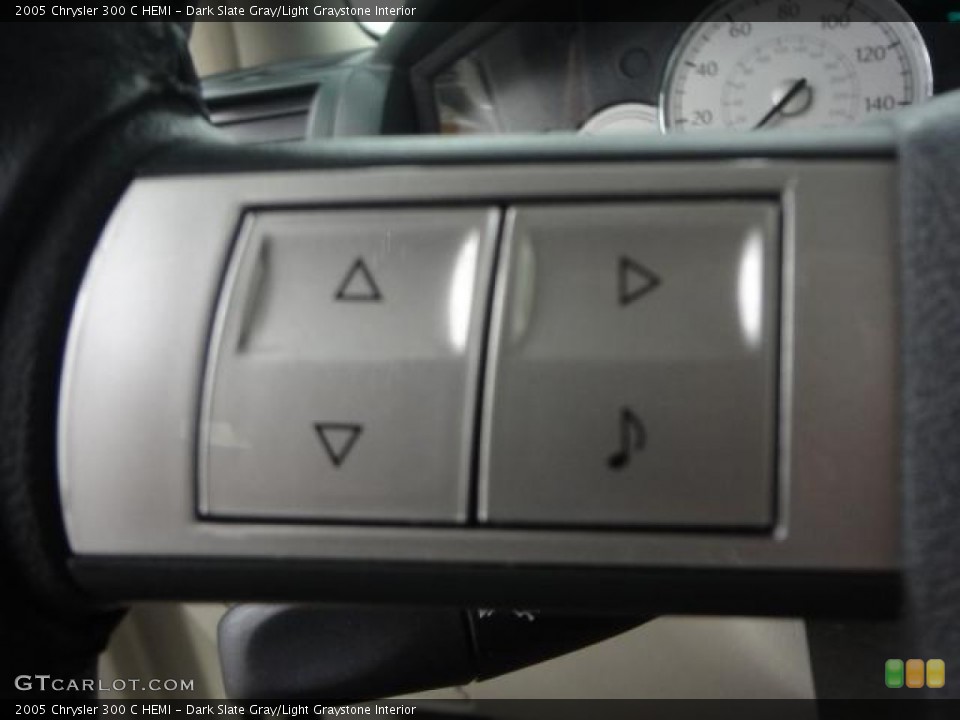 Dark Slate Gray/Light Graystone Interior Controls for the 2005 Chrysler 300 C HEMI #78551627