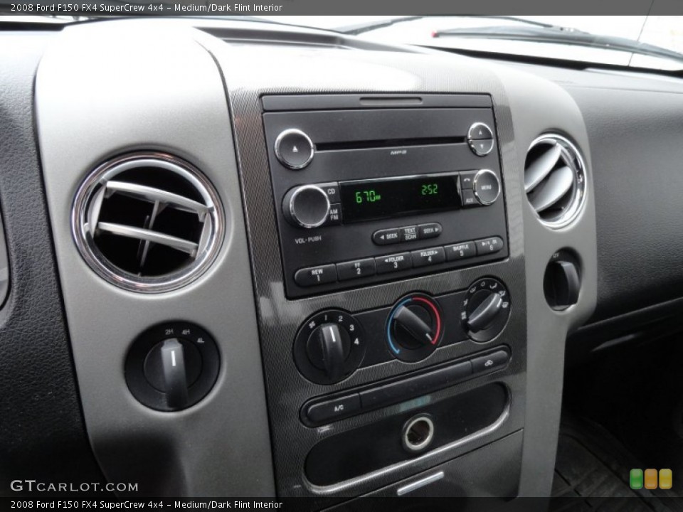 Medium/Dark Flint Interior Controls for the 2008 Ford F150 FX4 SuperCrew 4x4 #78552619