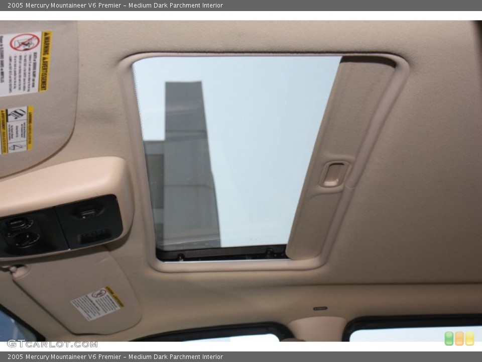 Medium Dark Parchment Interior Sunroof for the 2005 Mercury Mountaineer V6 Premier #78553895