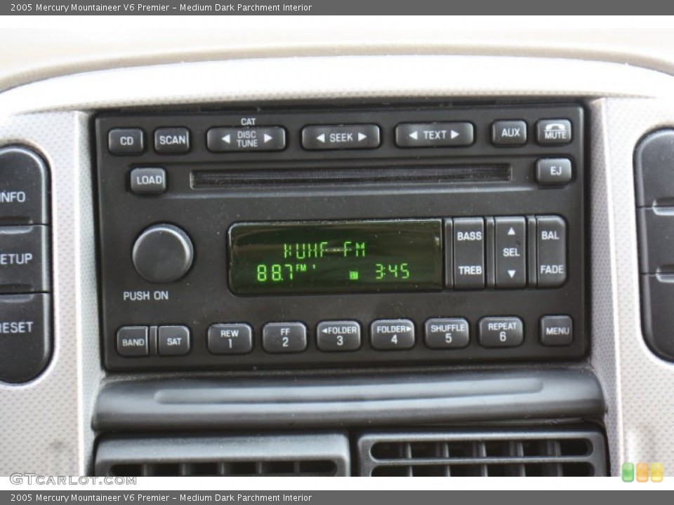 Medium Dark Parchment Interior Audio System for the 2005 Mercury Mountaineer V6 Premier #78553996