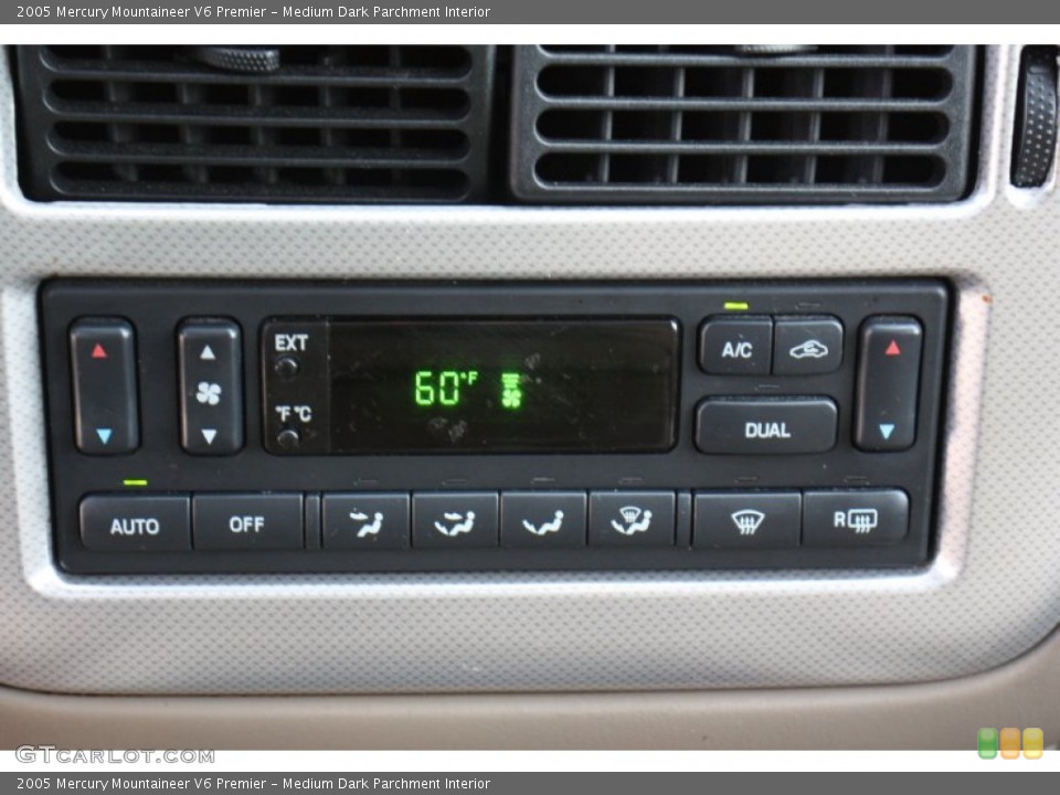 Medium Dark Parchment Interior Controls for the 2005 Mercury Mountaineer V6 Premier #78554016
