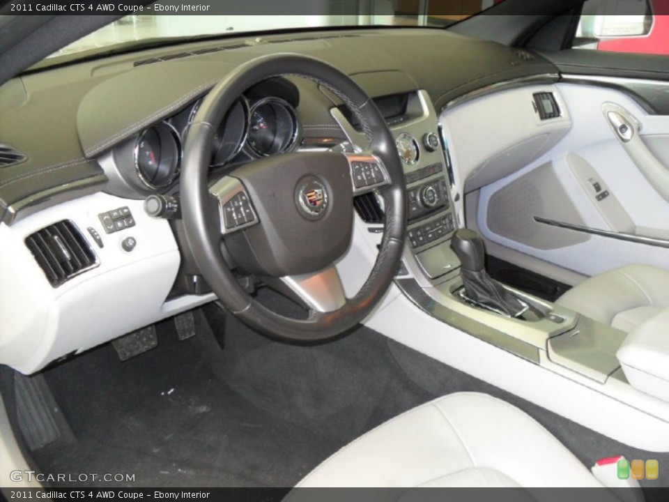 Ebony Interior Prime Interior for the 2011 Cadillac CTS 4 AWD Coupe #78555281