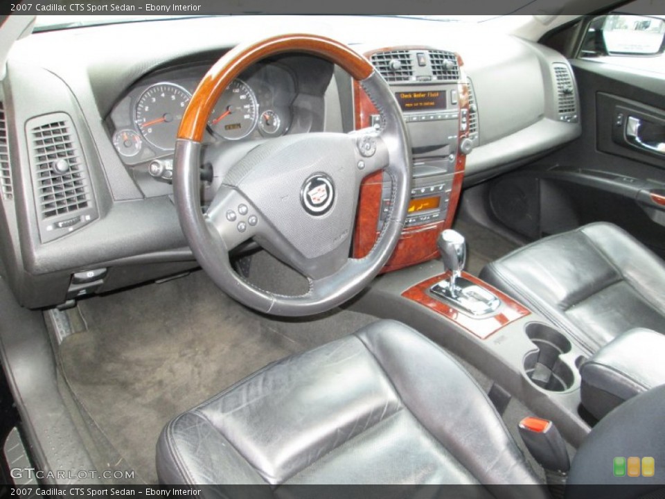 Ebony Interior Prime Interior for the 2007 Cadillac CTS Sport Sedan #78556988