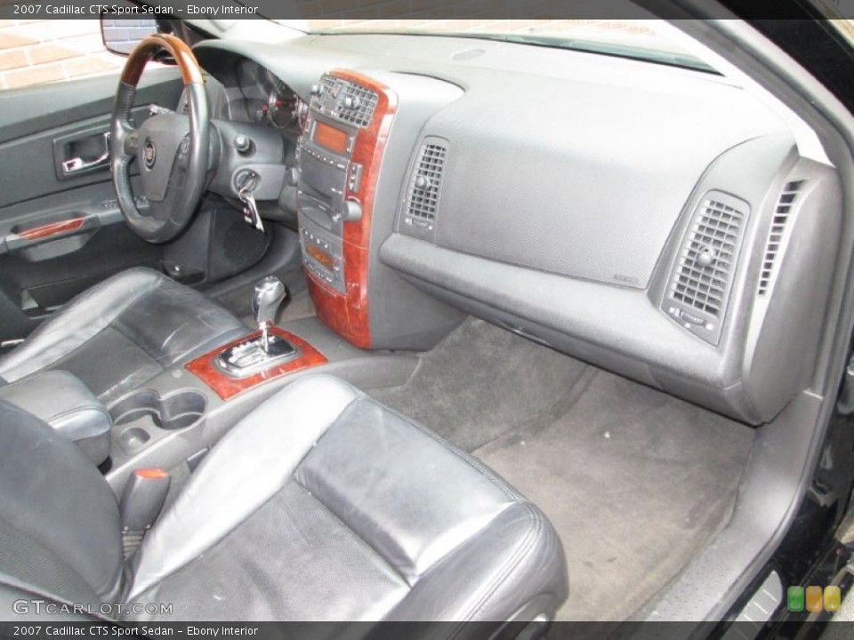 Ebony Interior Dashboard for the 2007 Cadillac CTS Sport Sedan #78557008