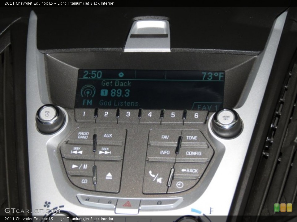 Light Titanium/Jet Black Interior Controls for the 2011 Chevrolet Equinox LS #78557468