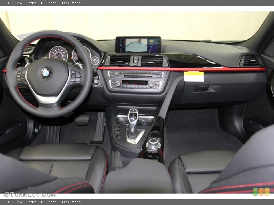 Black Interior Dashboard for the 2013 BMW 3 Series 335i Sedan #78558794