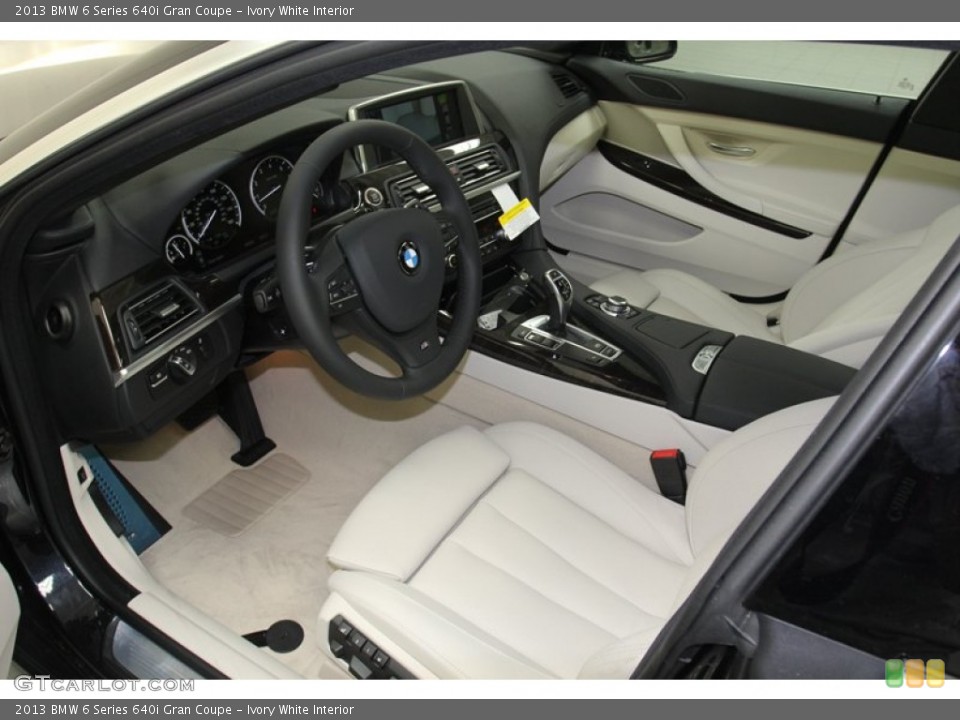 Ivory White Interior Prime Interior for the 2013 BMW 6 Series 640i Gran Coupe #78559555