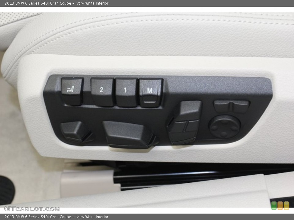 Ivory White Interior Controls for the 2013 BMW 6 Series 640i Gran Coupe #78559635
