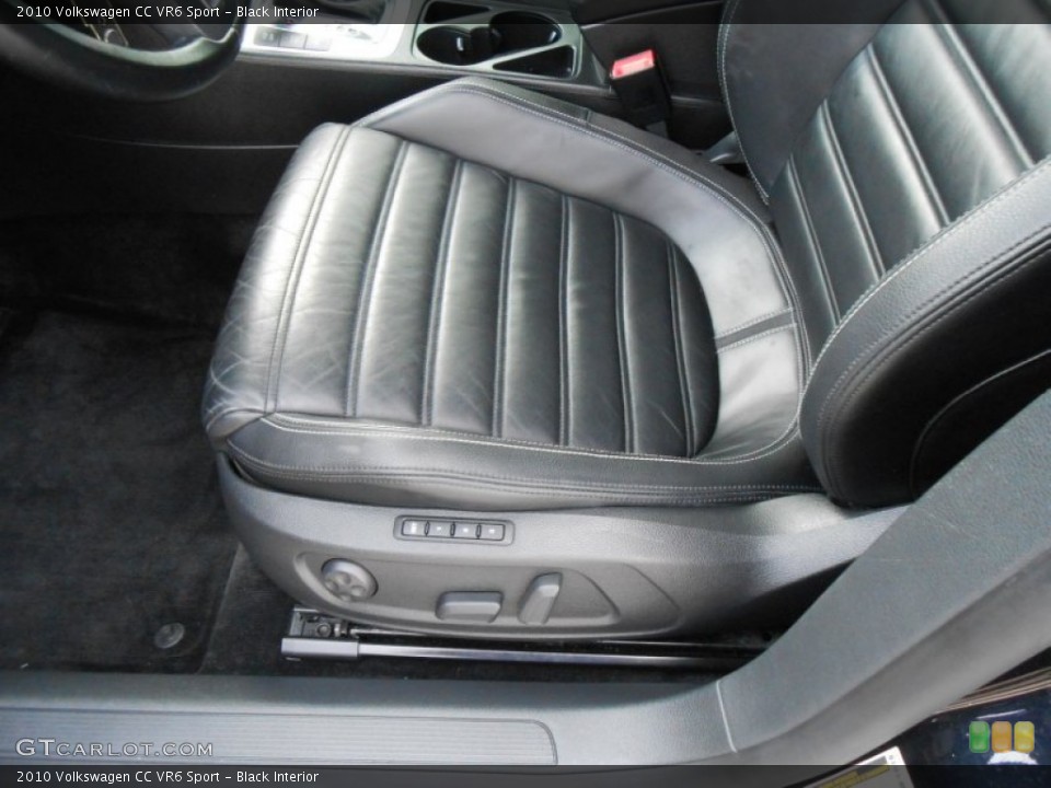 Black Interior Front Seat for the 2010 Volkswagen CC VR6 Sport #78559853
