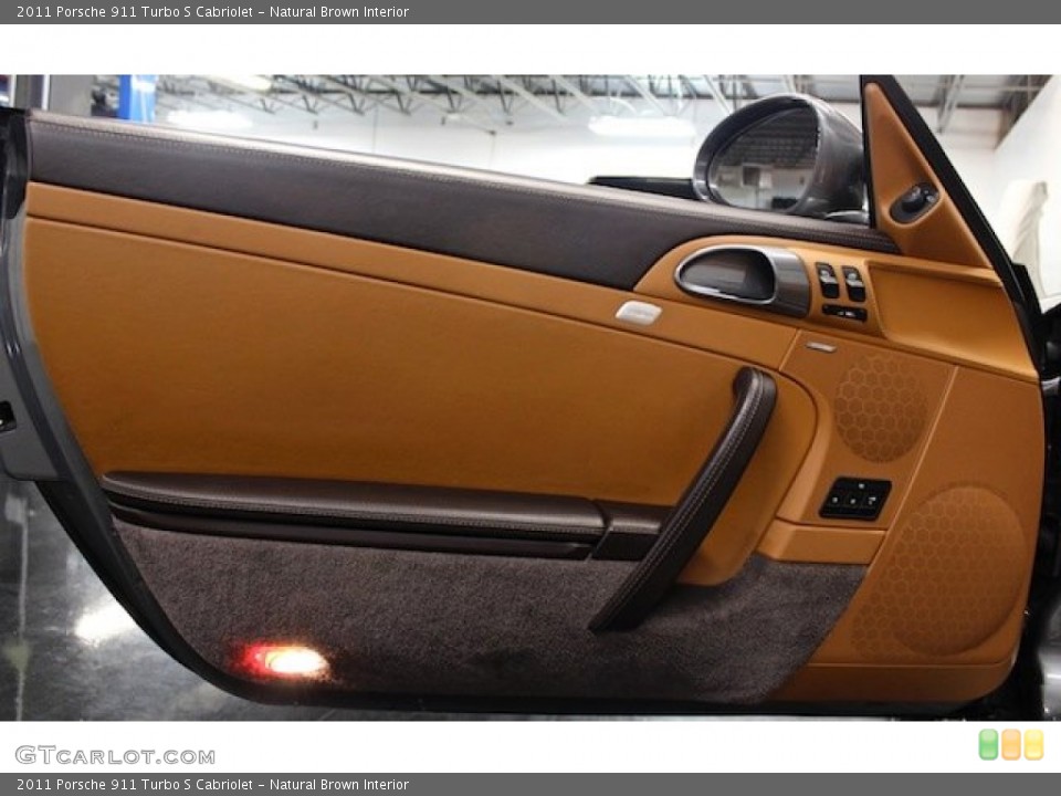 Natural Brown Interior Door Panel for the 2011 Porsche 911 Turbo S Cabriolet #78560027