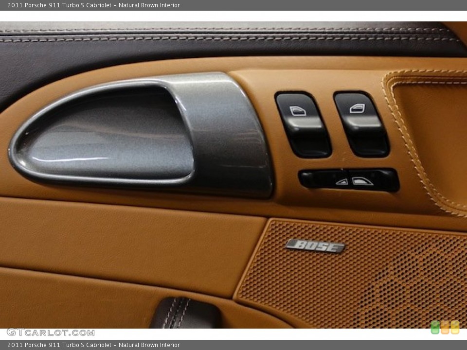 Natural Brown Interior Controls for the 2011 Porsche 911 Turbo S Cabriolet #78560075