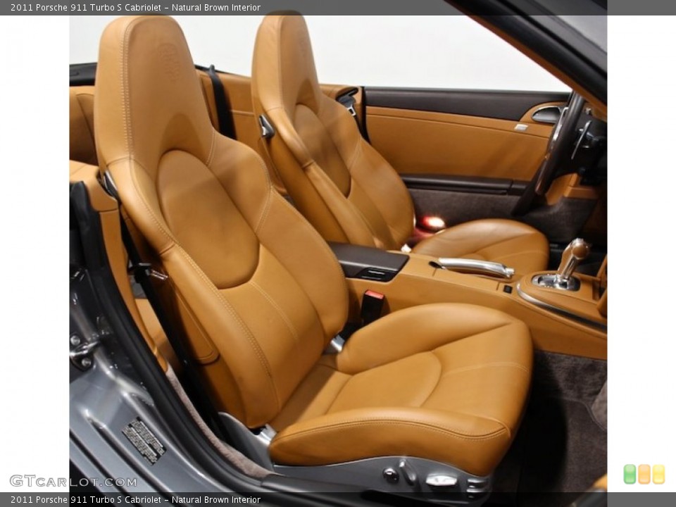Natural Brown Interior Photo for the 2011 Porsche 911 Turbo S Cabriolet #78560180