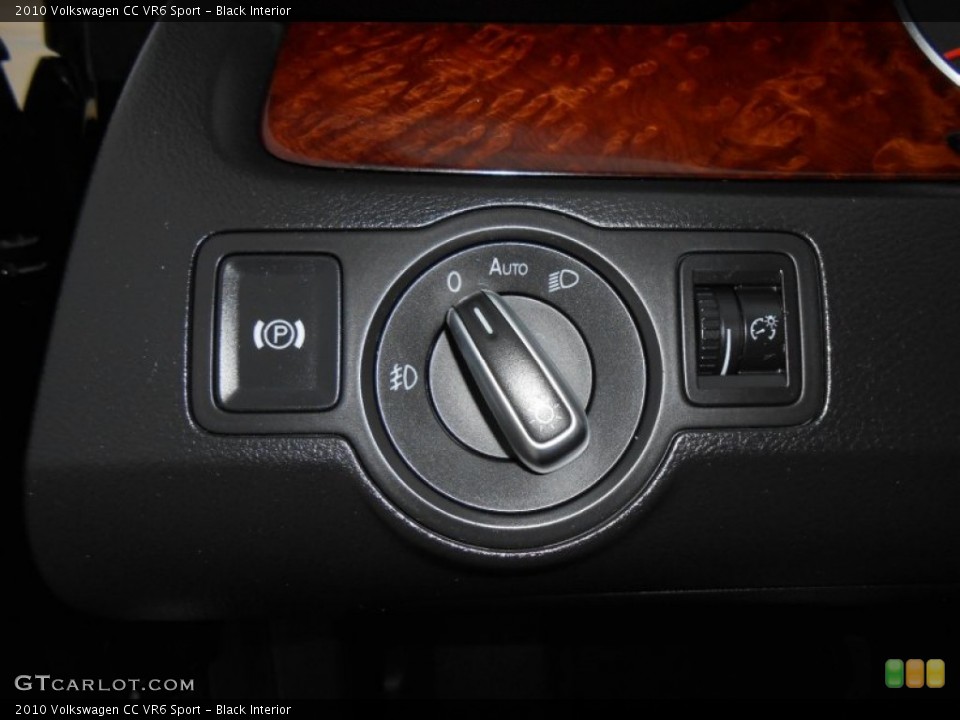 Black Interior Controls for the 2010 Volkswagen CC VR6 Sport #78560228