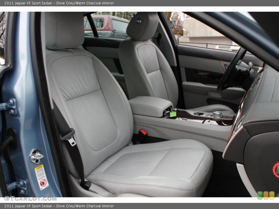 Dove Grey/Warm Charcoal Interior Front Seat for the 2011 Jaguar XF Sport Sedan #78560712