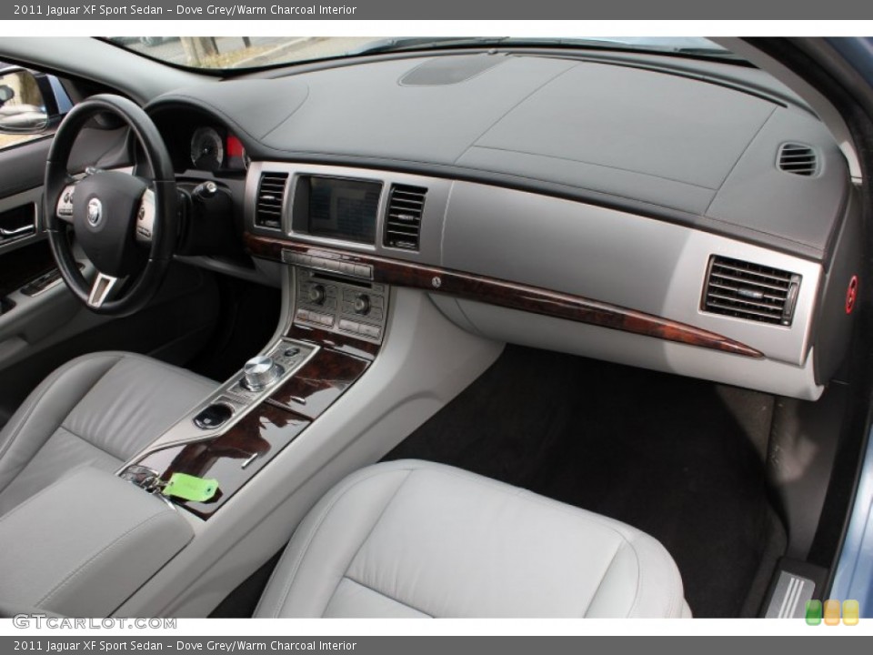 Dove Grey/Warm Charcoal Interior Dashboard for the 2011 Jaguar XF Sport Sedan #78560729