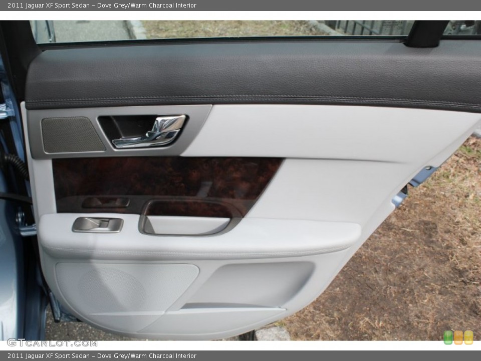 Dove Grey/Warm Charcoal Interior Door Panel for the 2011 Jaguar XF Sport Sedan #78560752