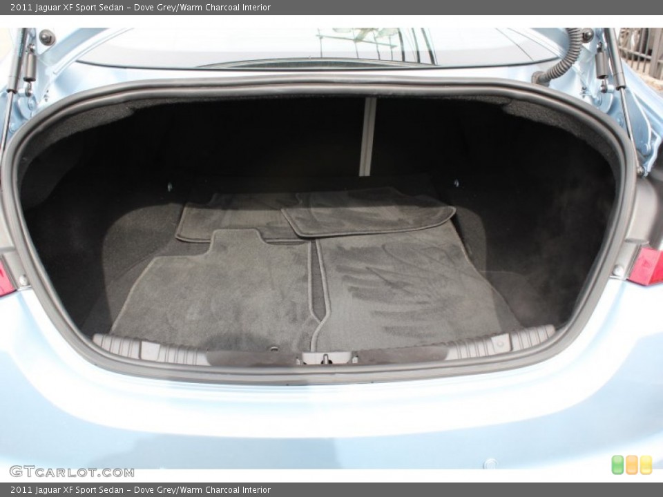 Dove Grey/Warm Charcoal Interior Trunk for the 2011 Jaguar XF Sport Sedan #78560816