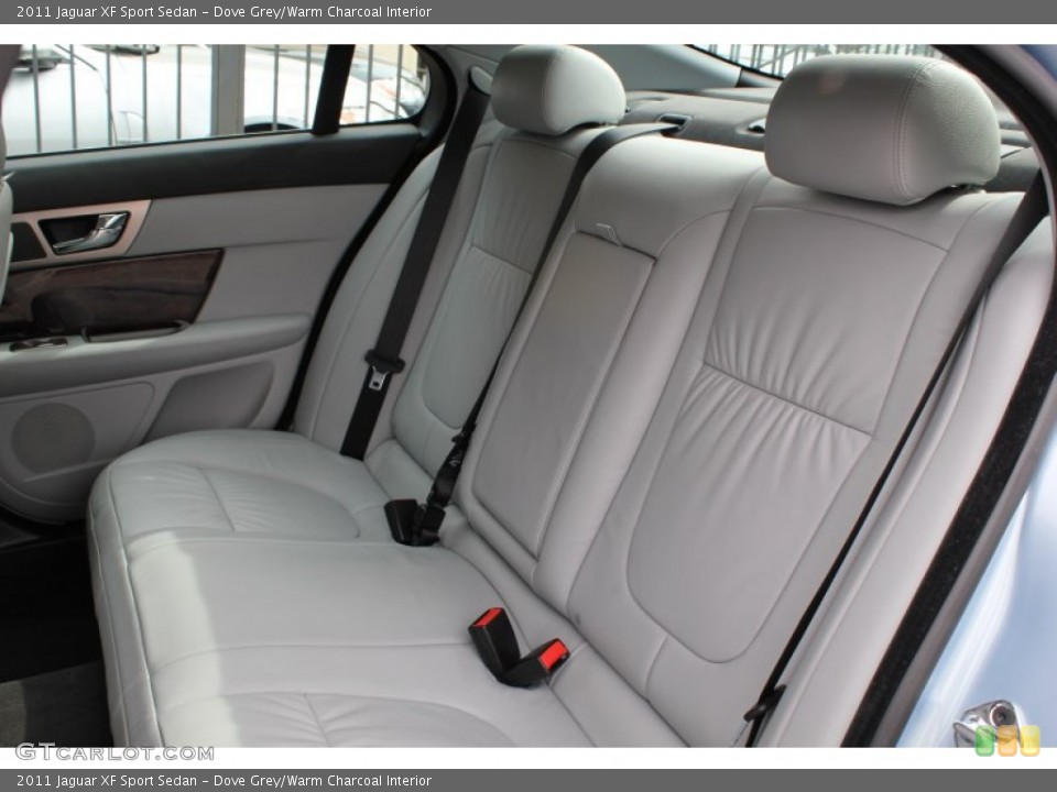 Dove Grey/Warm Charcoal Interior Rear Seat for the 2011 Jaguar XF Sport Sedan #78560850