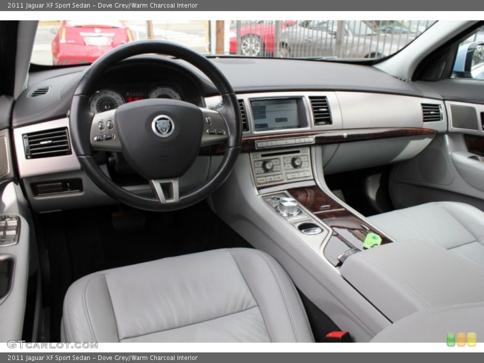 Dove Grey/Warm Charcoal 2011 Jaguar XF Interiors