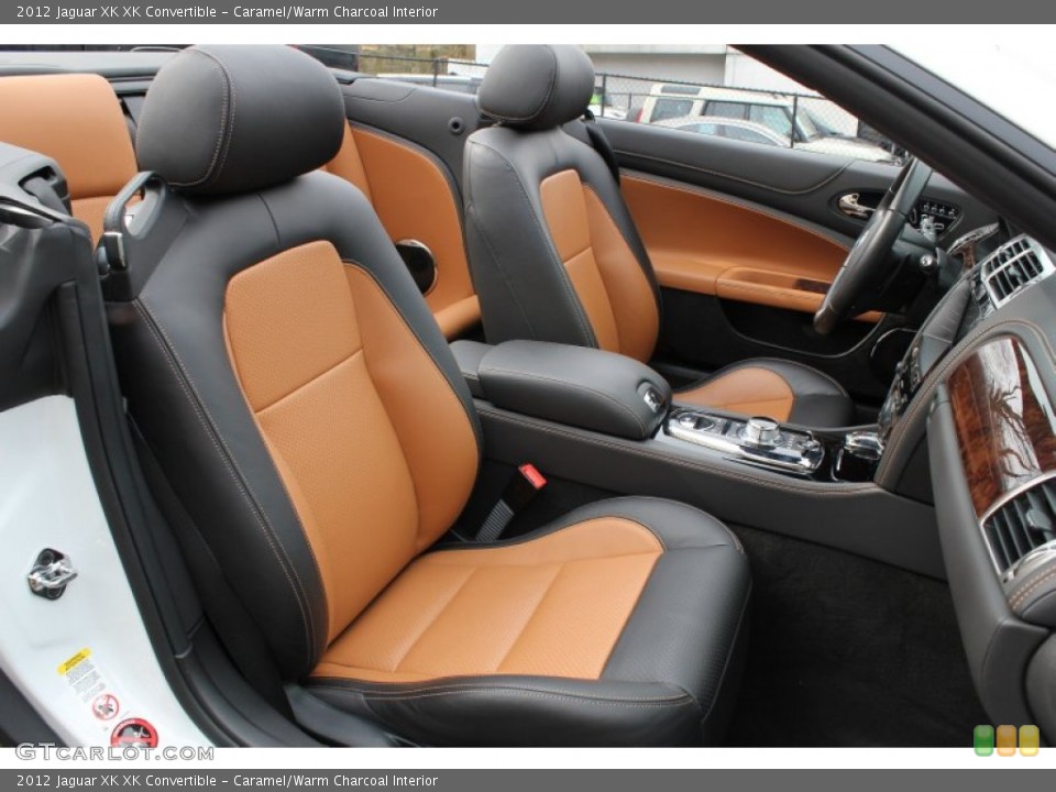 Caramel/Warm Charcoal Interior Front Seat for the 2012 Jaguar XK XK Convertible #78561362