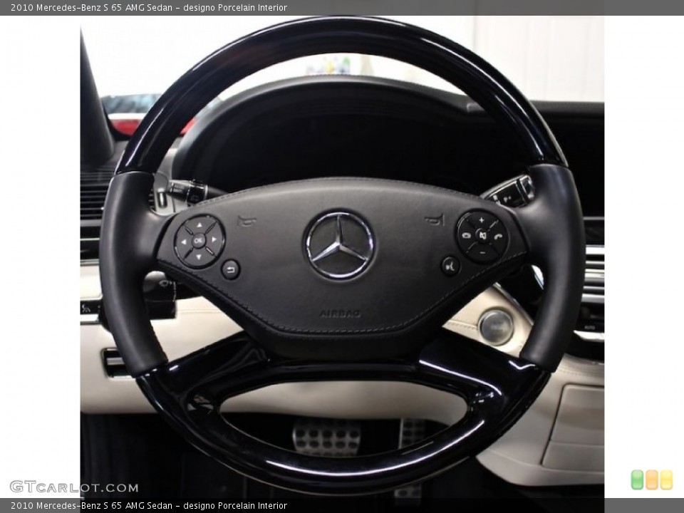 designo Porcelain Interior Steering Wheel for the 2010 Mercedes-Benz S 65 AMG Sedan #78561419
