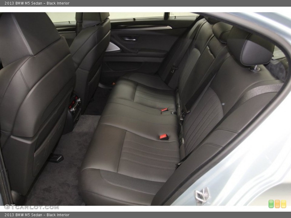 Black Interior Rear Seat for the 2013 BMW M5 Sedan #78561453