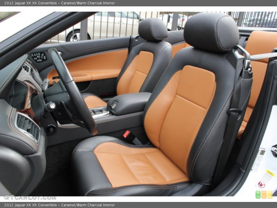 Caramel/Warm Charcoal Interior Front Seat for the 2012 Jaguar XK XK Convertible #78561484