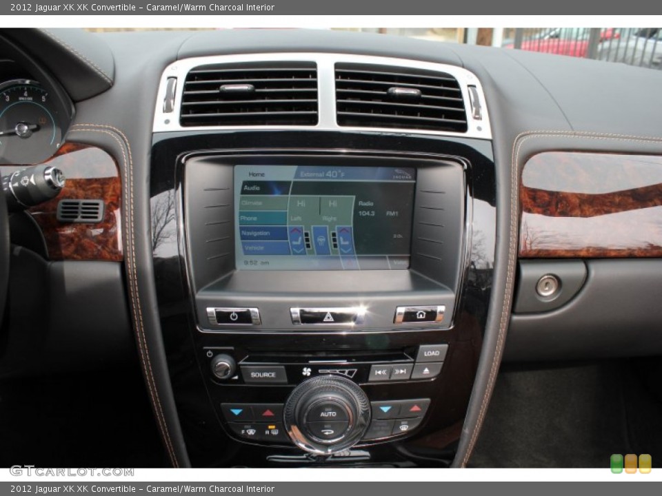 Caramel/Warm Charcoal Interior Controls for the 2012 Jaguar XK XK Convertible #78561507