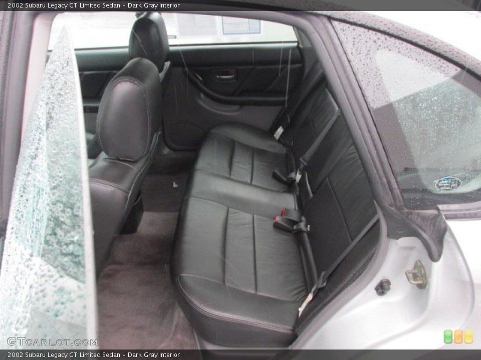 Dark Gray Interior Rear Seat for the 2002 Subaru Legacy GT Limited Sedan #78562055