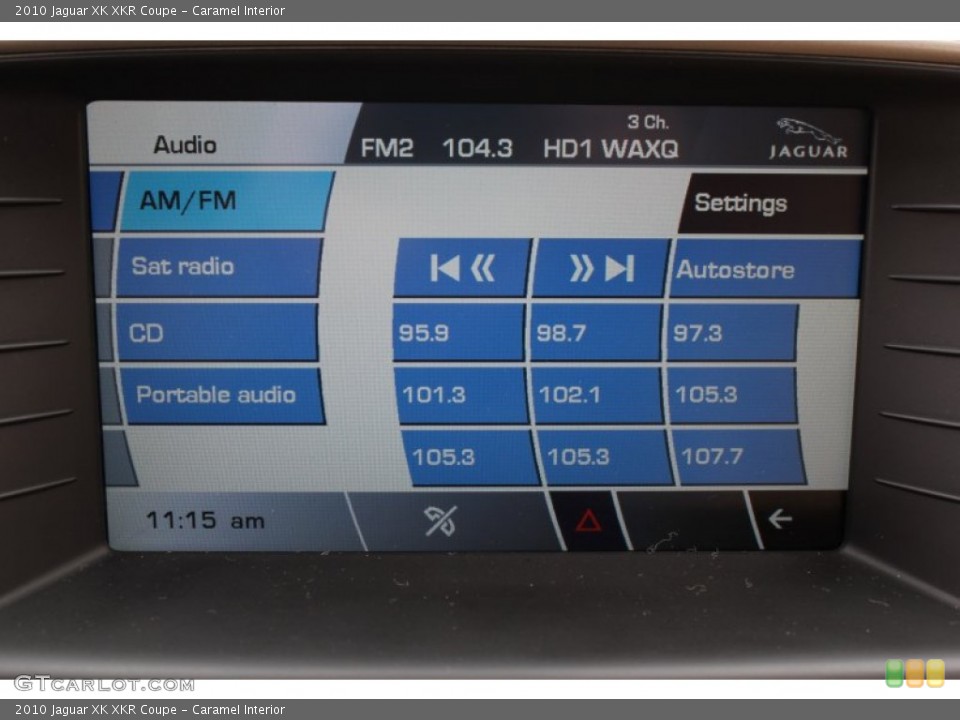Caramel Interior Controls for the 2010 Jaguar XK XKR Coupe #78562226
