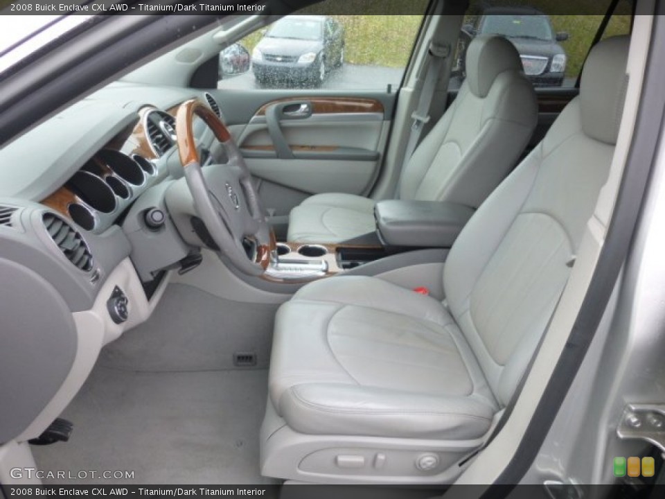 Titanium/Dark Titanium Interior Front Seat for the 2008 Buick Enclave CXL AWD #78562377