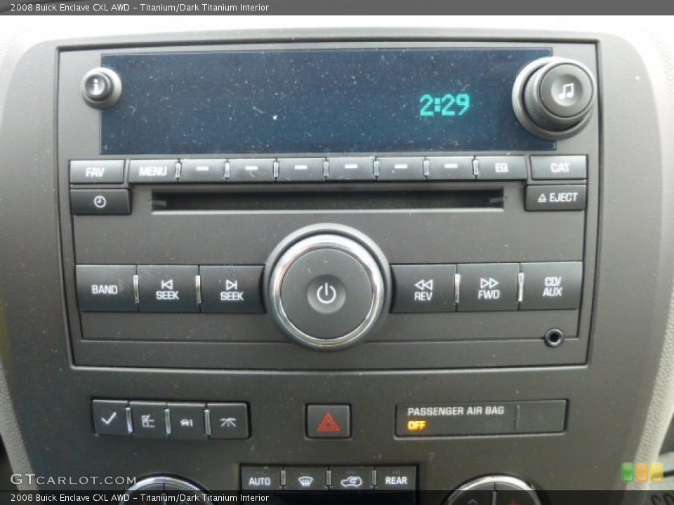 Titanium/Dark Titanium Interior Audio System for the 2008 Buick Enclave CXL AWD #78562430